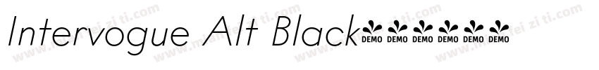 Intervogue Alt Black字体转换